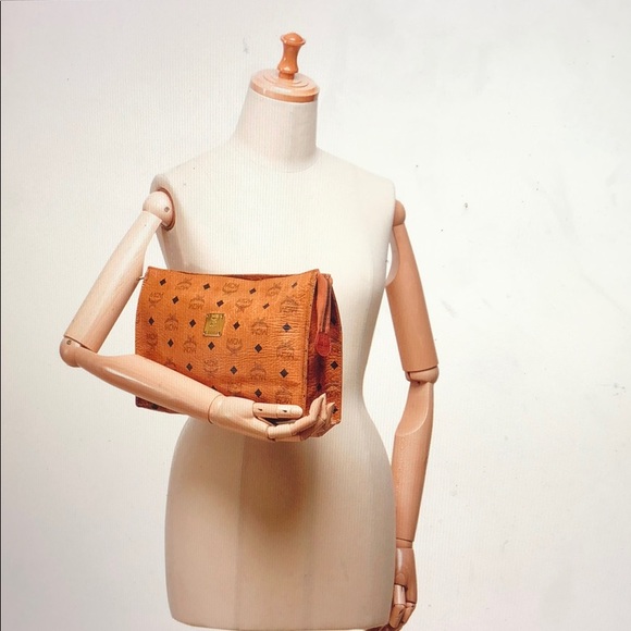 MCM Handbags - Authentic MCM Visetos Clutch